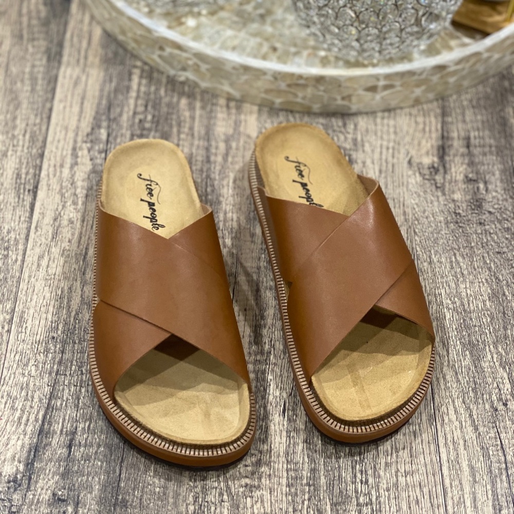 🆕 Free People Sidelines Flat Footbed Sandal - Picture 4 of 12